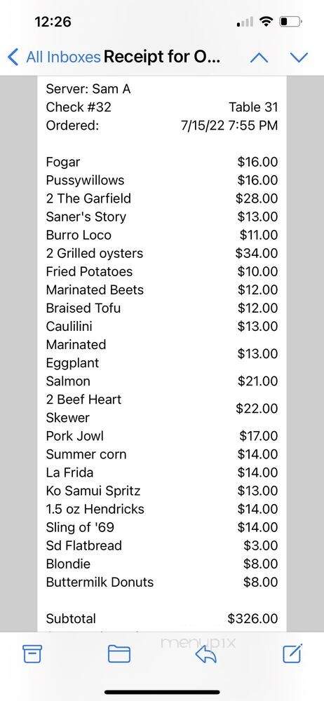 Gadabout - Chicago, IL menu_pic