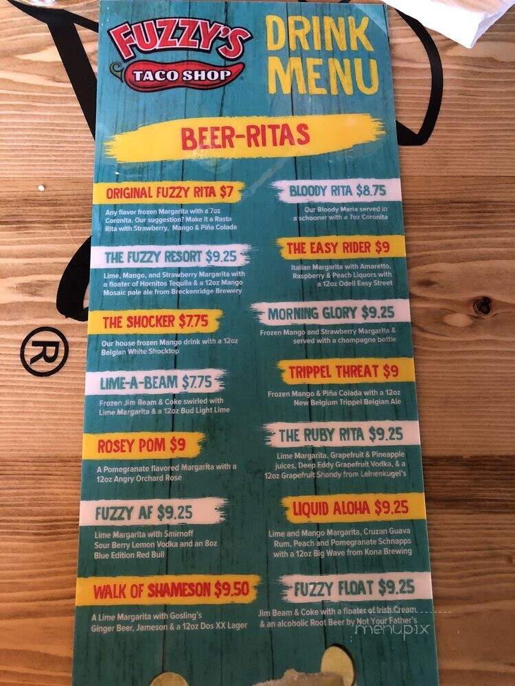 Fuzzy Tacos - Aurora, CO menu_pic