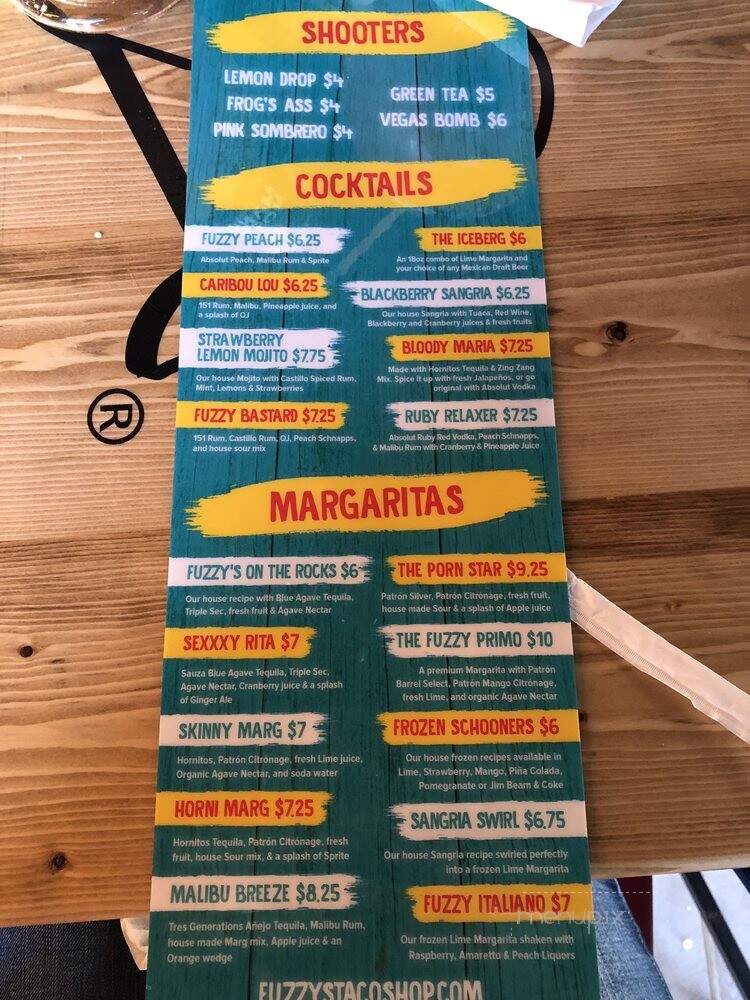 Fuzzy Tacos - Aurora, CO menu_pic