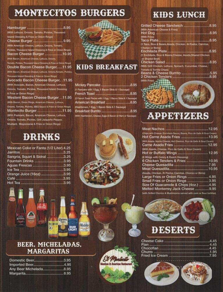 El Montecito Mexican & American Restaurant - Adelanto, CA menu_pic