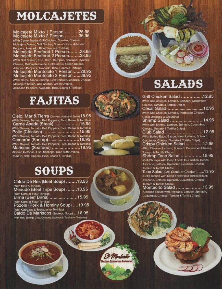 El Montecito Mexican & American Restaurant - Adelanto, CA menu_pic