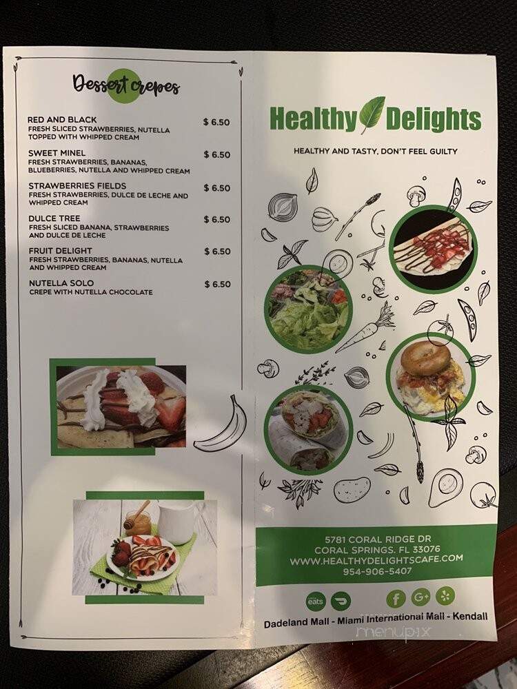 Healthy Delights Cafe - Coral Springs, FL menu_pic