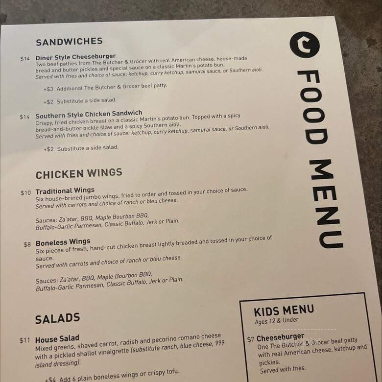 Columbus Brewing Company - Columbus, OH menu_pic