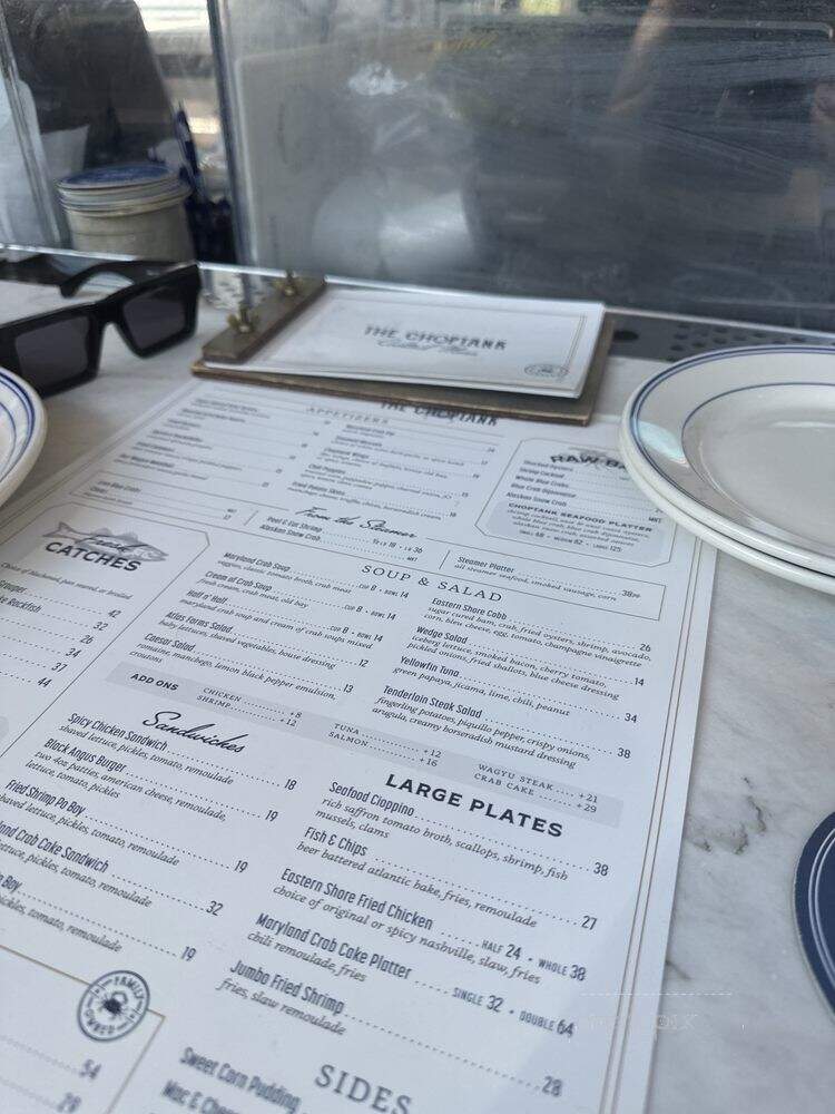The Choptank - Baltimore, MD menu_pic