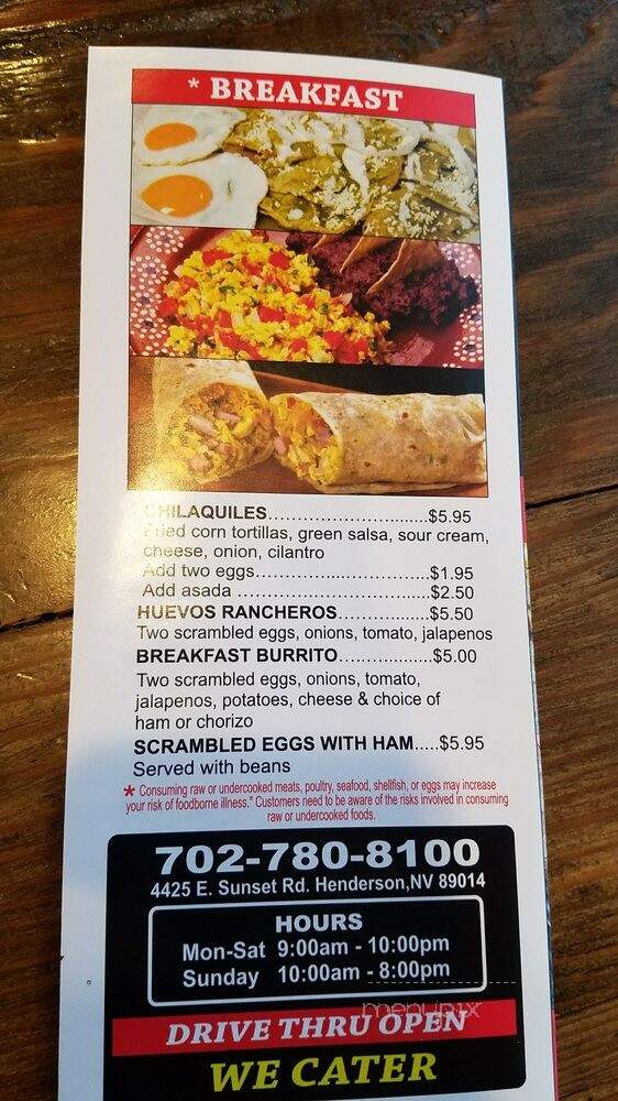 Mastakos - Henderson, NV menu_pic