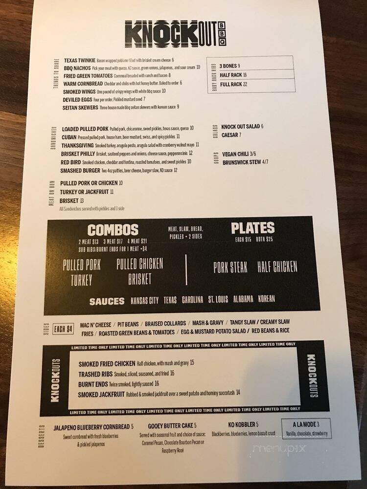 Knockout BBQ - St. Louis, MO menu_pic