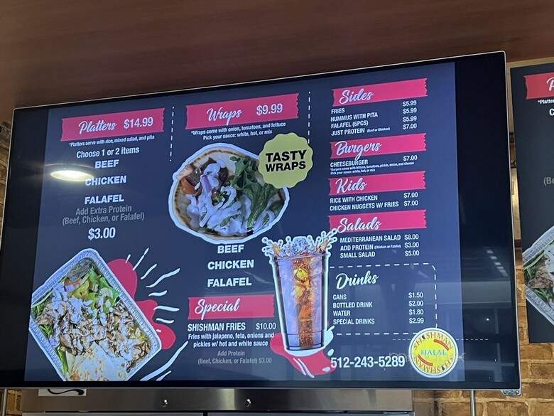 Shishman Mediterranean Grill - Austin, TX menu_pic