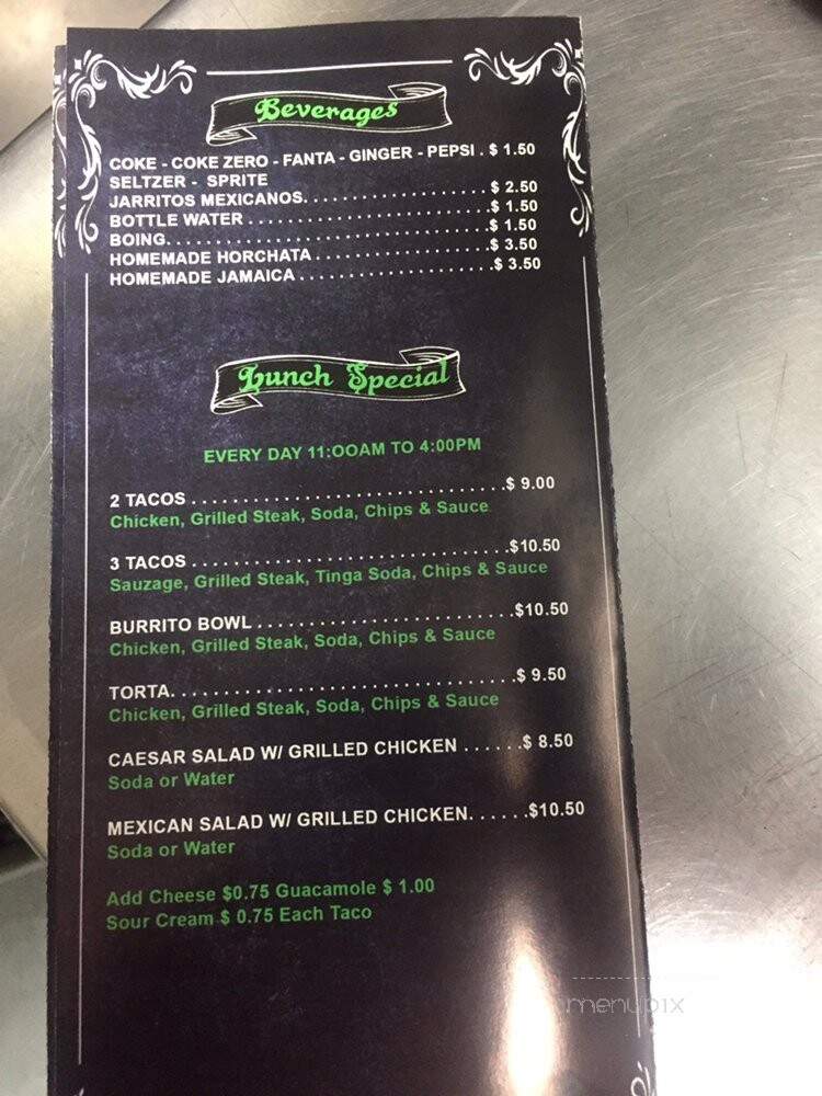 Nacho Crespo - Brooklyn, NY menu_pic