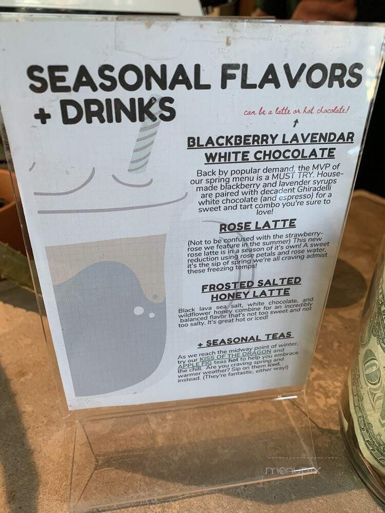Cloche coffee - Durham, NC menu_pic
