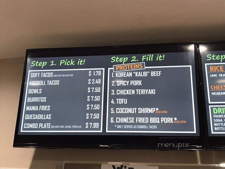 Taco Mania - Riverside, CA menu_pic