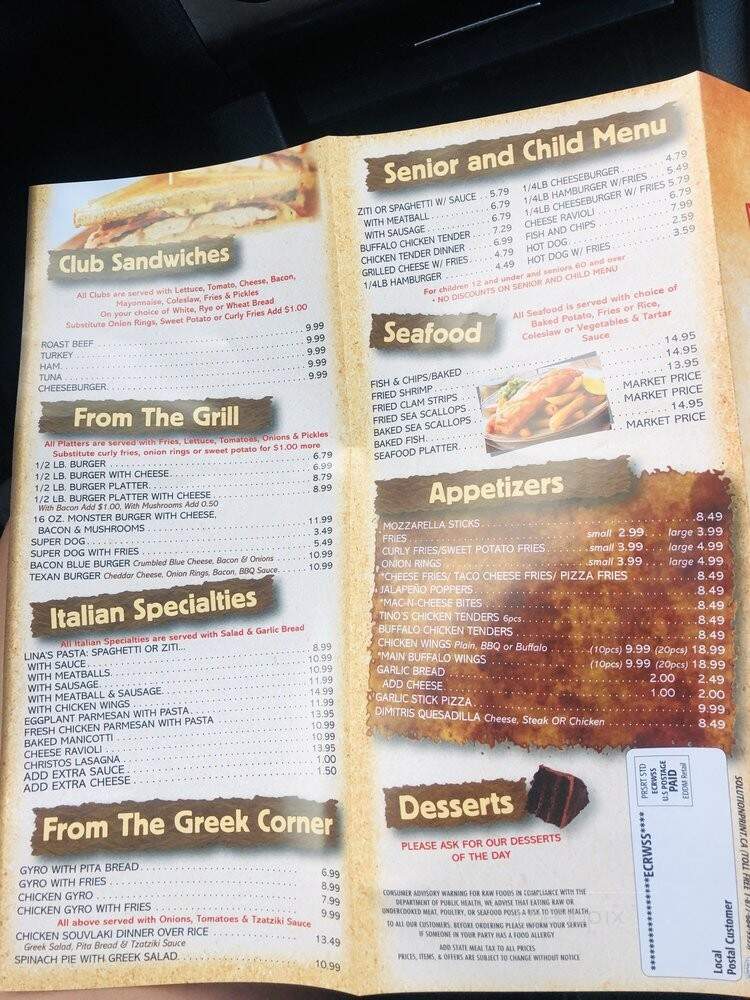 Pizza On Main - Coventry, CT menu_pic