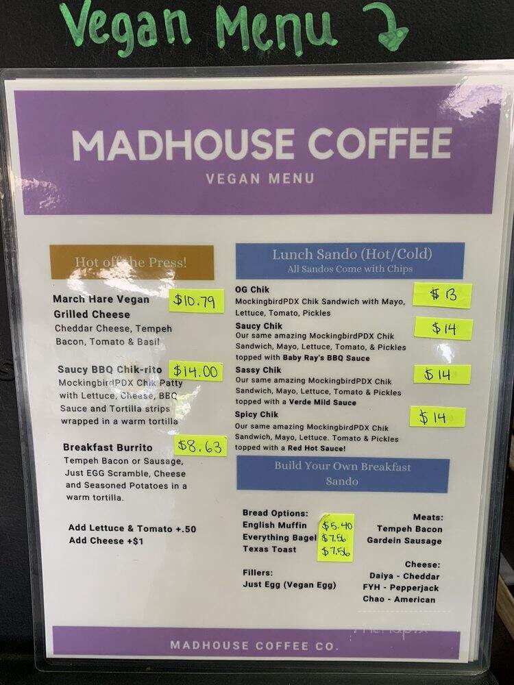 Madhouse Coffee - Vancouver, WA
