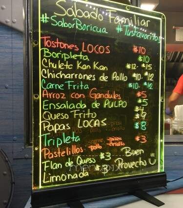 Sabor Boricua - Huntsville, AL menu_pic