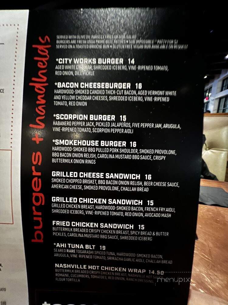 City Works - Vernon Hills, IL menu_pic
