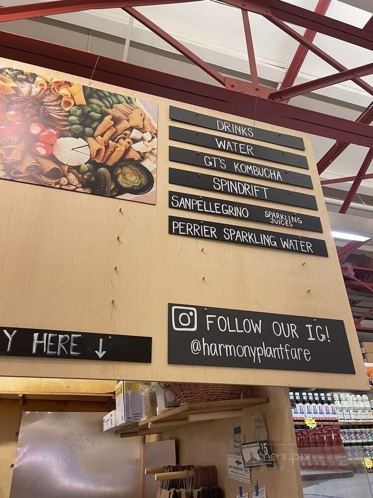 Harmony Plant Fare - Cincinnati, OH menu_pic