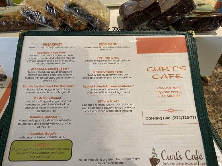 Curt's Cafe - Highland Park, IL menu_pic
