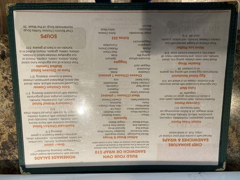 Curt's Cafe - Highland Park, IL menu_pic
