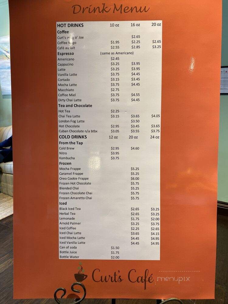 Curt's Cafe - Highland Park, IL menu_pic