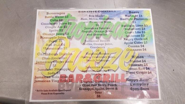 Tropical Breeze bar and grill - Columbia, SC