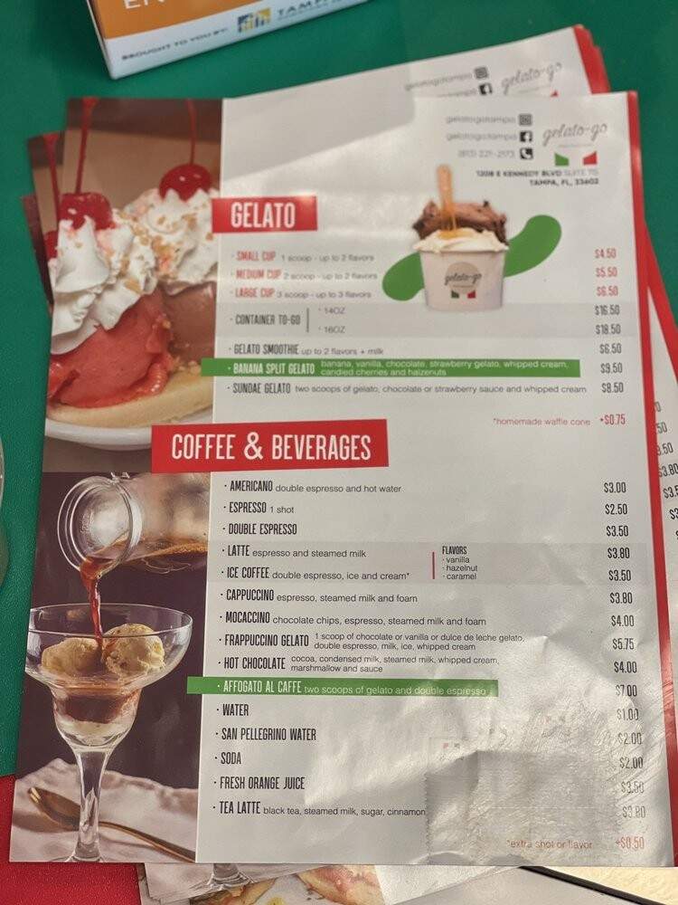 Gelato-Go Tampa - Tampa, FL menu_pic