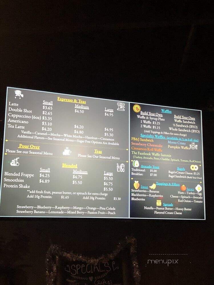 Lift Coffee Bar - Tahlequah, OK menu_pic