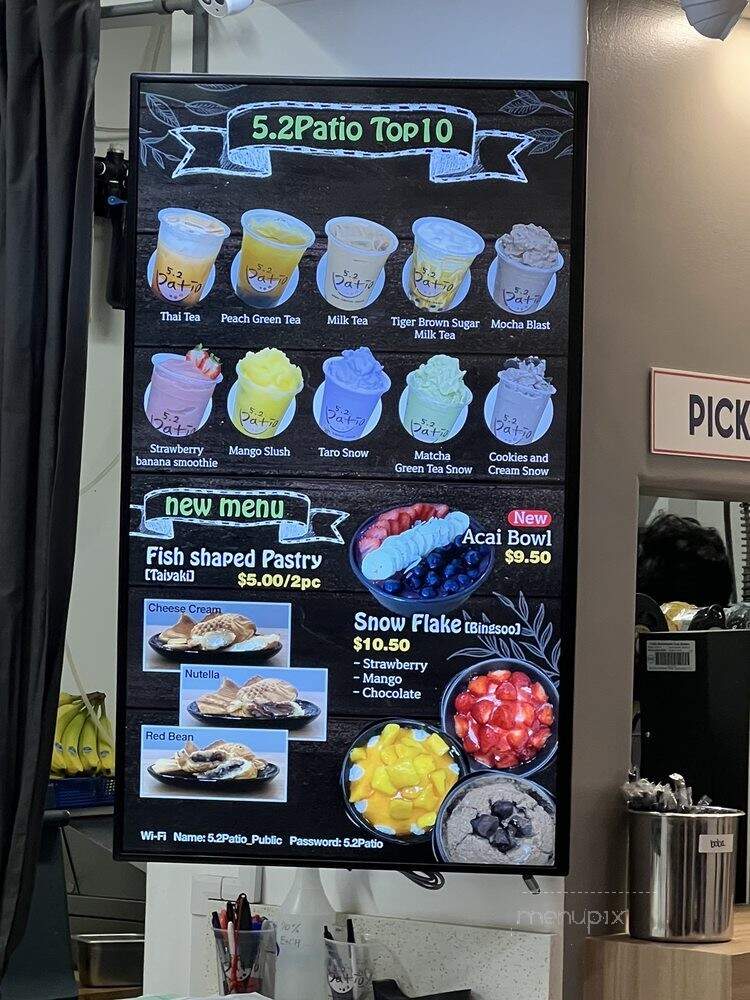 5.2 Patio - Tujunga, CA menu_pic