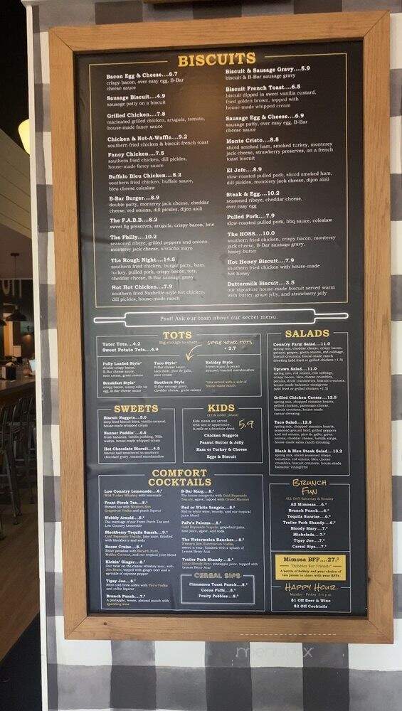 The Biscuit Bar - Dallas, TX menu_pic