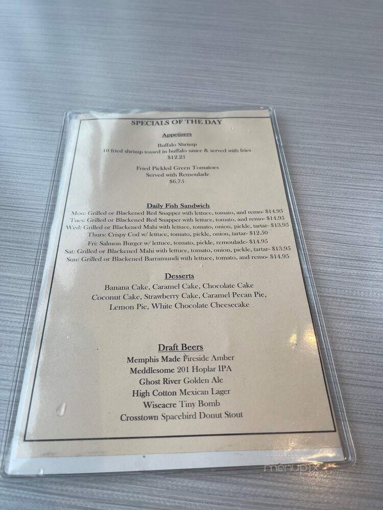 Soul Fish - Memphis, TN menu_pic