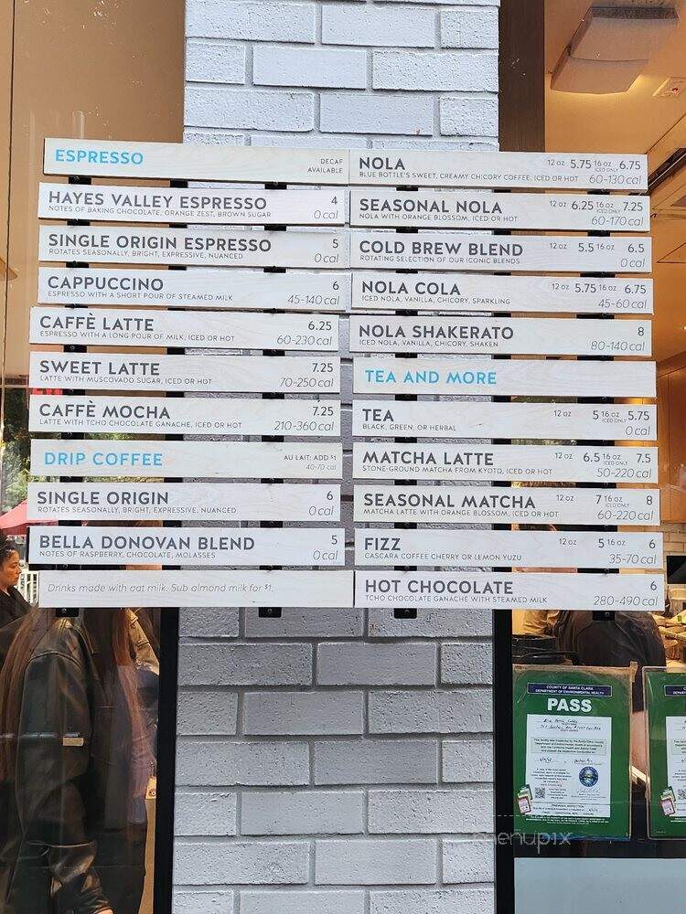 Blue Bottle Coffee - San Jose, CA menu_pic