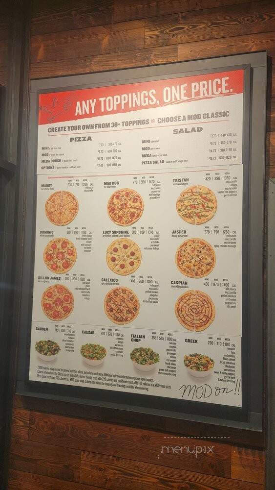 MOD Pizza - Downingtown, PA menu_pic