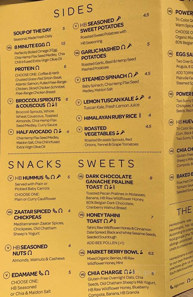 Honeybrains - New York, NY menu_pic