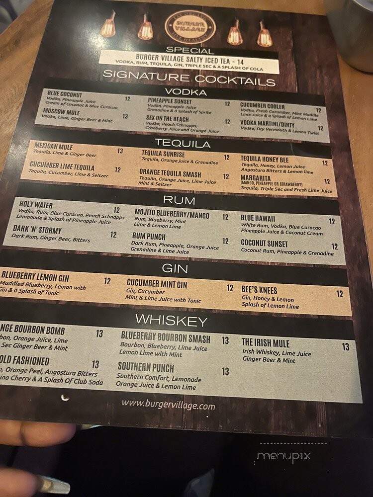 Burger Village - Brooklyn, NY menu_pic