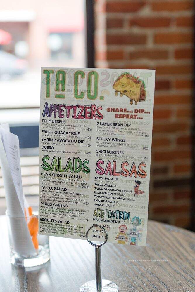 Ta Co. Lawrence - Lawrence, KS menu_pic