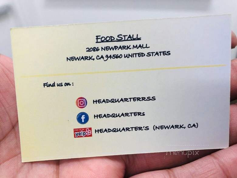 HeaDQuarter's - Newark, CA menu_pic