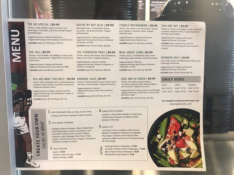 Green District Salad - Fishers, IN menu_pic