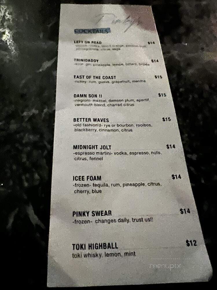 Pinky's - Los Angeles, CA menu_pic
