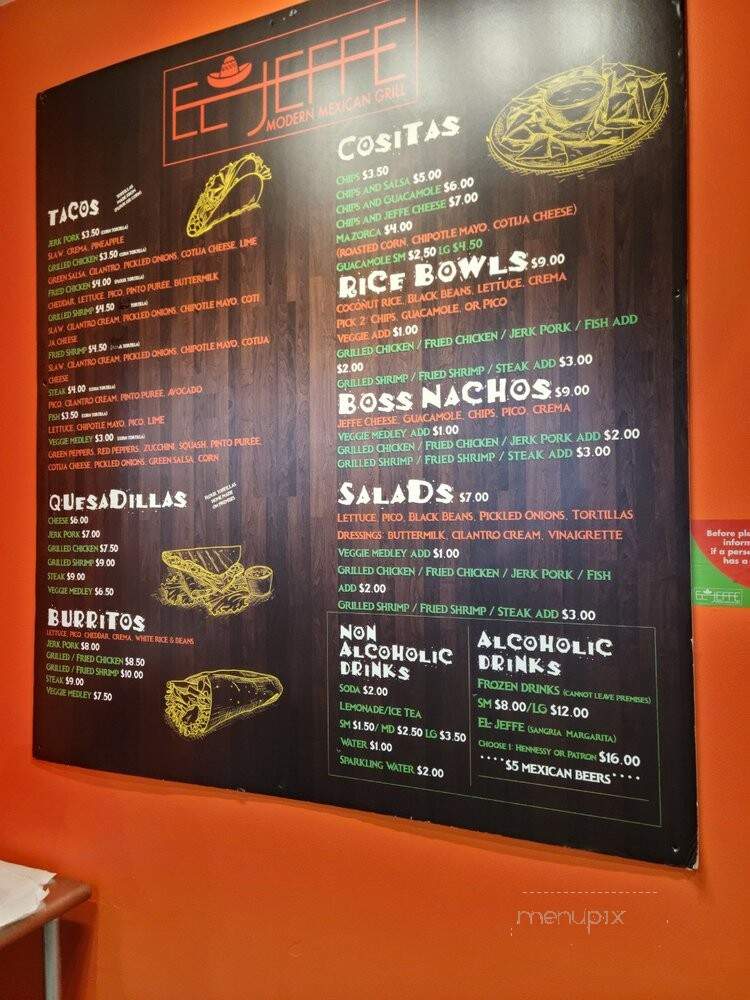 El Jeffe Park - Brooklyn, NY menu_pic