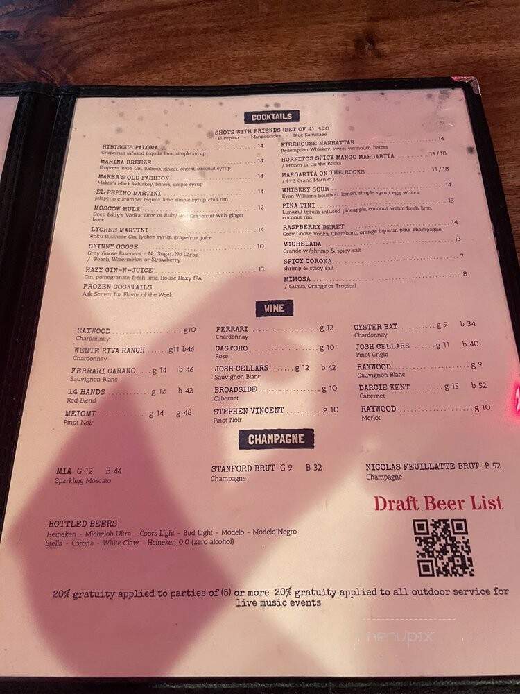 Firehouse Brew & Grill - Martinez, CA menu_pic