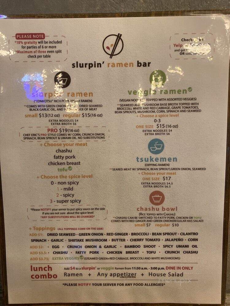 Slurpin' Ramen Bar - Buena Park, CA