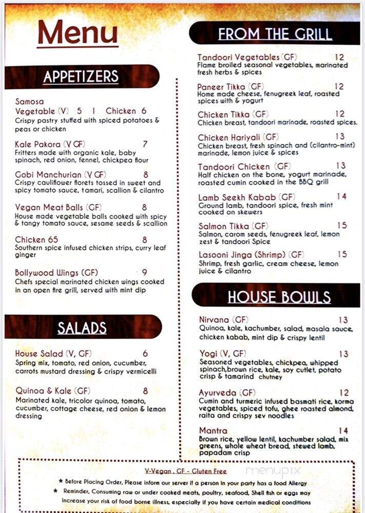 India Kitchen - Watertown, MA menu_pic