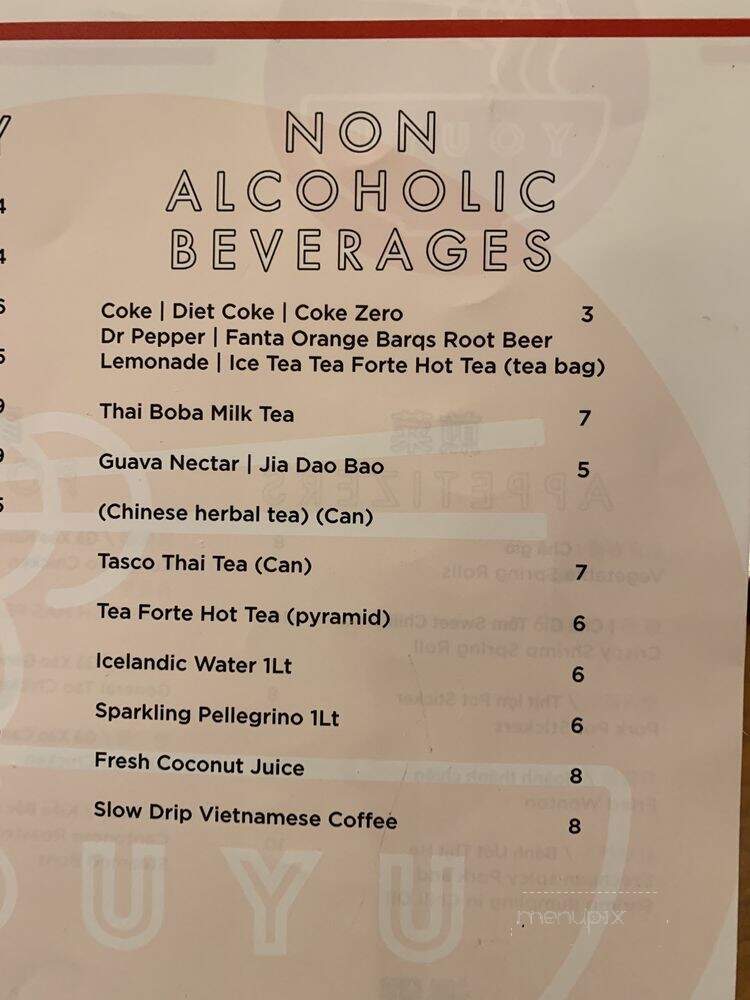YOUYU Noodle Bar - Wheatland, CA menu_pic