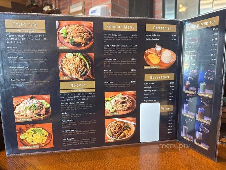 Tarah Thai Kitchen - San Jose, CA menu_pic