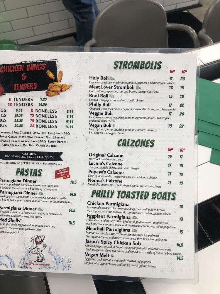 Lucinos Pizza - Las Vegas, NV menu_pic