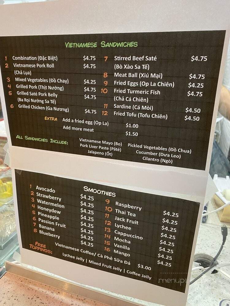 Mr. Banh Mi - Frisco, TX menu_pic