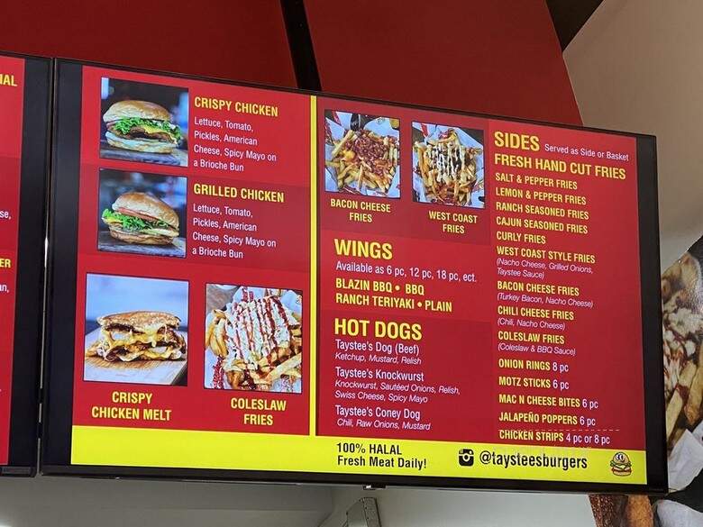 Taystee's Burgers - Dearborn Heights, MI menu_pic