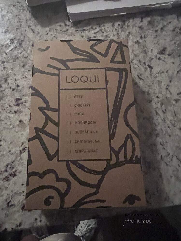 Loqui - Los Angeles, CA menu_pic