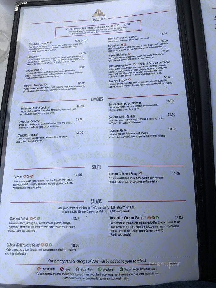 El Dorado 305 - Miami Beach, FL menu_pic