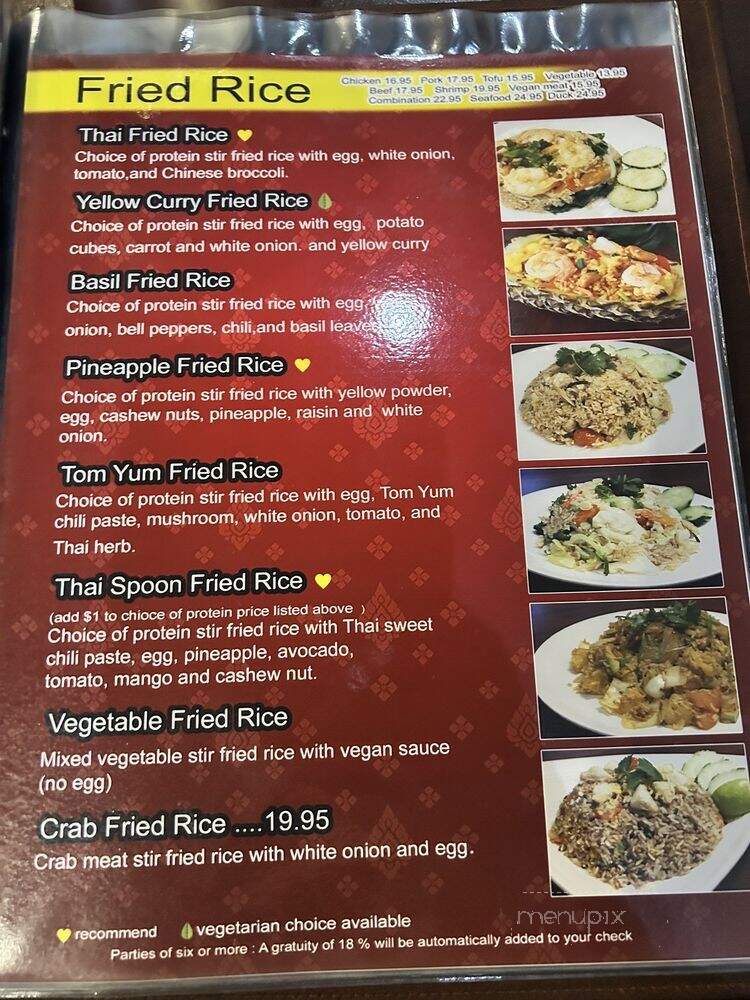 Thai Spoon Las Vegas - Las Vegas, NV menu_pic