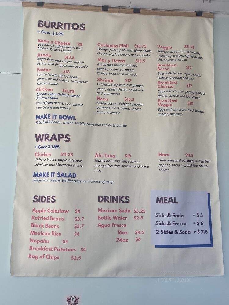 Tacos Neza - West Hollywood, CA menu_pic