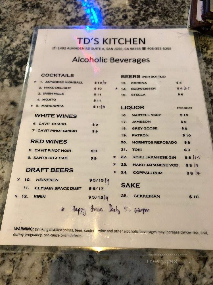 TD's Kitchen - San Jose, CA